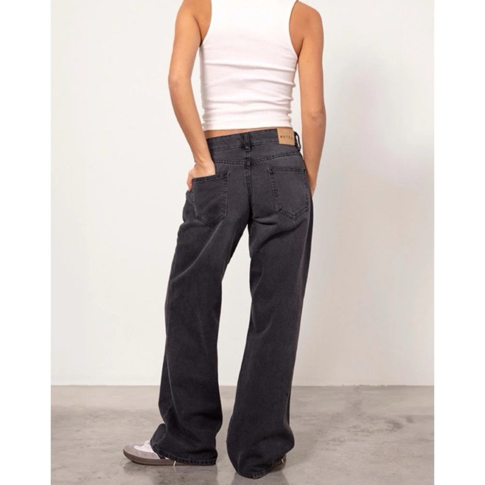 Motel Denim Wide Leg Jeans - Picture 9 of 12